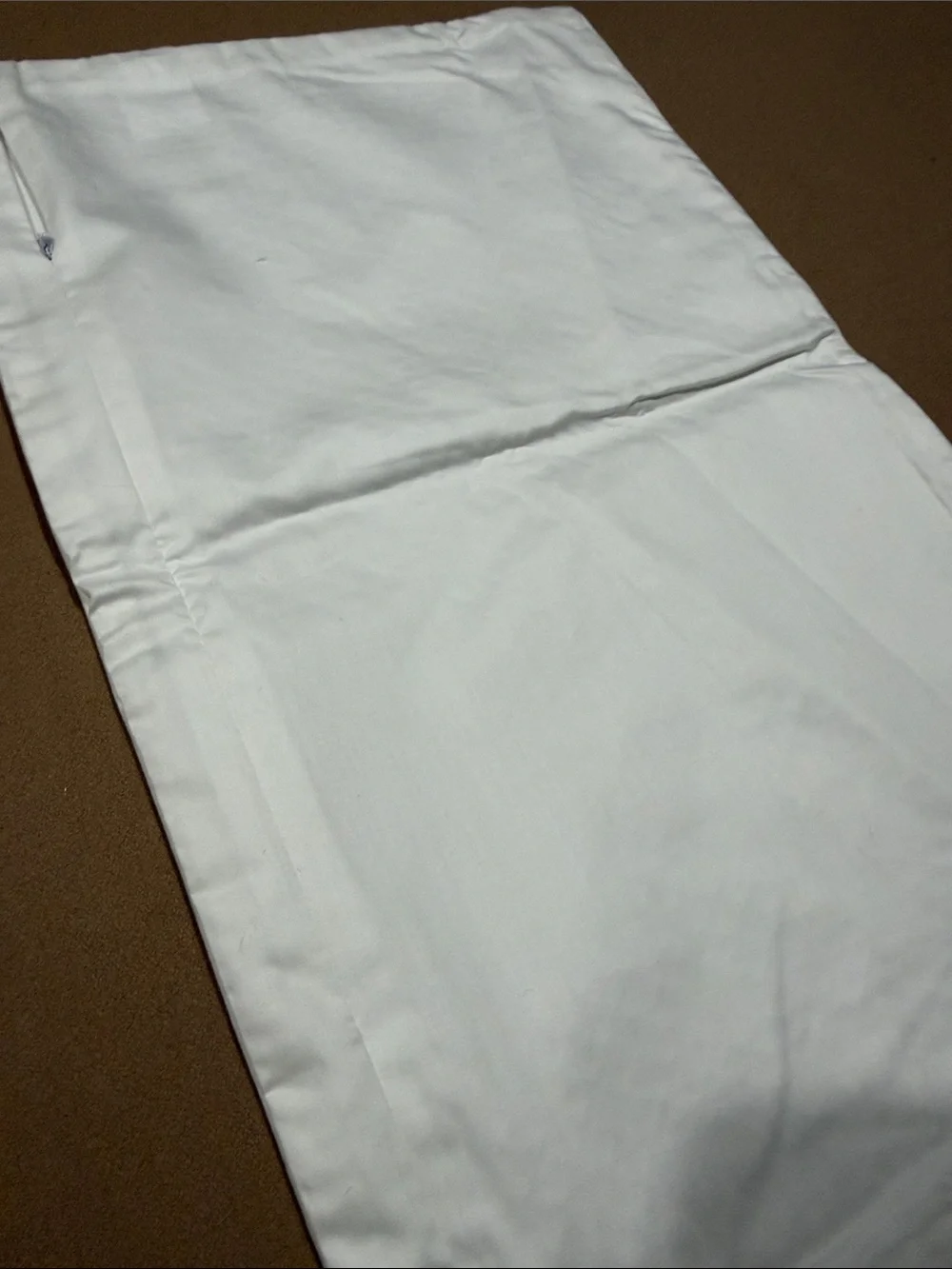 New White embroidered cotton decorative pillow case /zipper  12x20